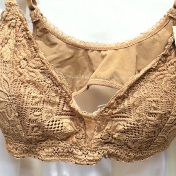 Lace Bralette in Tan NEW WITH TAGS MEDIUM - Picture 4 of 5